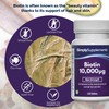 Biotin 10000 mcg Tablets | Potent One-a-Day Formula for Healthy