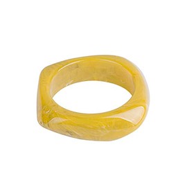 Chunky Colorful Transparent Acrylic Resin Wrap Bangle Tortoiseshell Irregular Geometric Wristbands Cuff Bangle Bracelet for Women Teen Girl Statement Jewelry-irregular yellow
