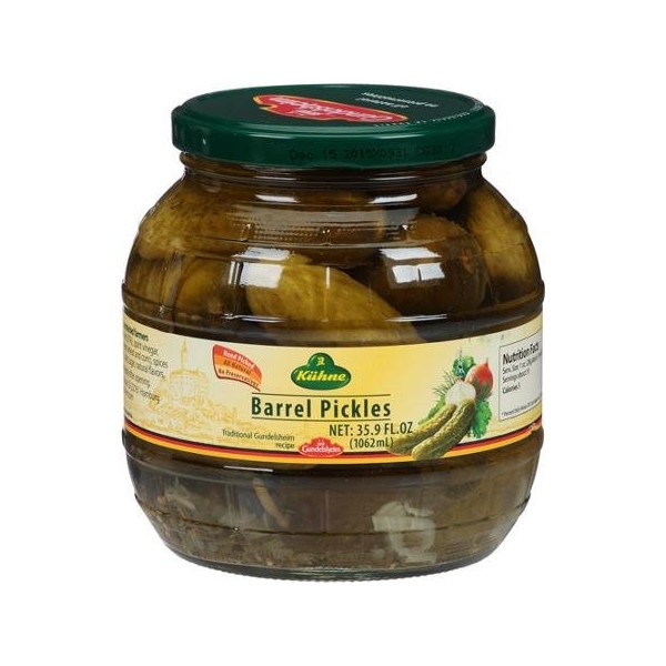 KUHNE Barrel Pickles 35.9 OZ(Pack of 2)