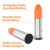 Befbox 22LR Snap Caps Training Dummy Rounds Practice Safe Loading,Orange,