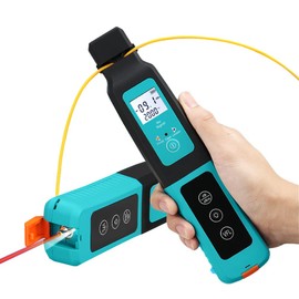 YICIZOL Live Optical Fiber Identifier Fiber Identifier with Wave Respond 800-1700nm Detection Rang +13~-50dBm Built in 10KM VFL and Optical Fiber Power Meter -50~+26dB FTTH Tool