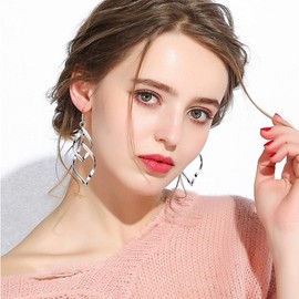 Silver Dangle Earrings for Women: 12 Pairs Drop Dangle Earrings Boho Fashion Jewelry Vintage Statement Boho Bohemian Earrings Set for Women - Dangling Earrings for Women Trendy Christmas Gifts