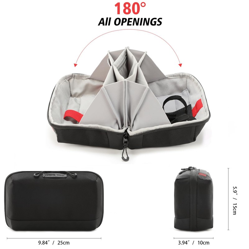 VanFn Electronics Travel Organizer Storage Bag, Travel Accessory Handle Bag,