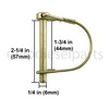 PTO Round Wire Shaft Locking Pin 1/4" x 1-3/4"(Pack of