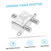 Operitacx Two Splitters Splitter Cable for Headset Cable Splitter Satellite