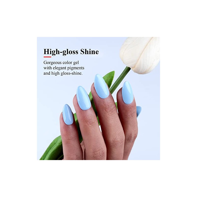 Esmalte de uñas en gel pastel, 1 pieza de 0,5