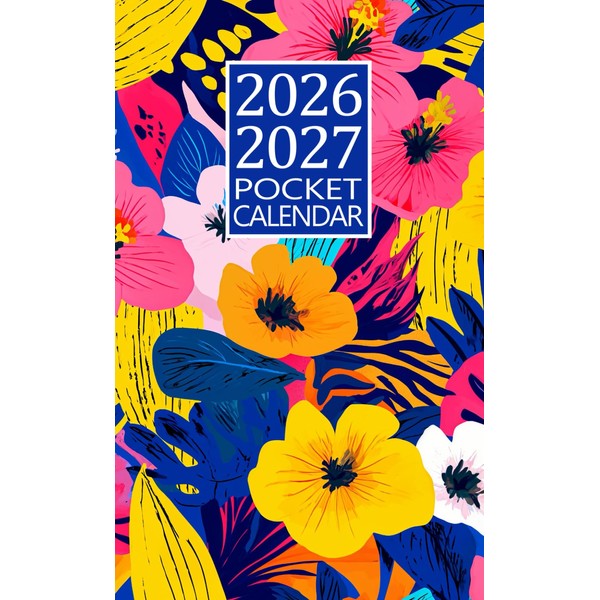 Pocket Calendar 2026-2027: Small 2-Year Monthly Planner For Purse from