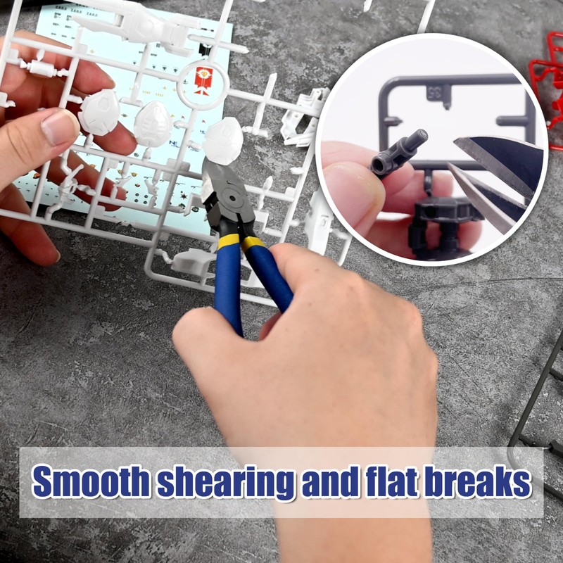 VCELINK Wire Cutters, 6 inch Side Cutters, Small Flush Cutters,