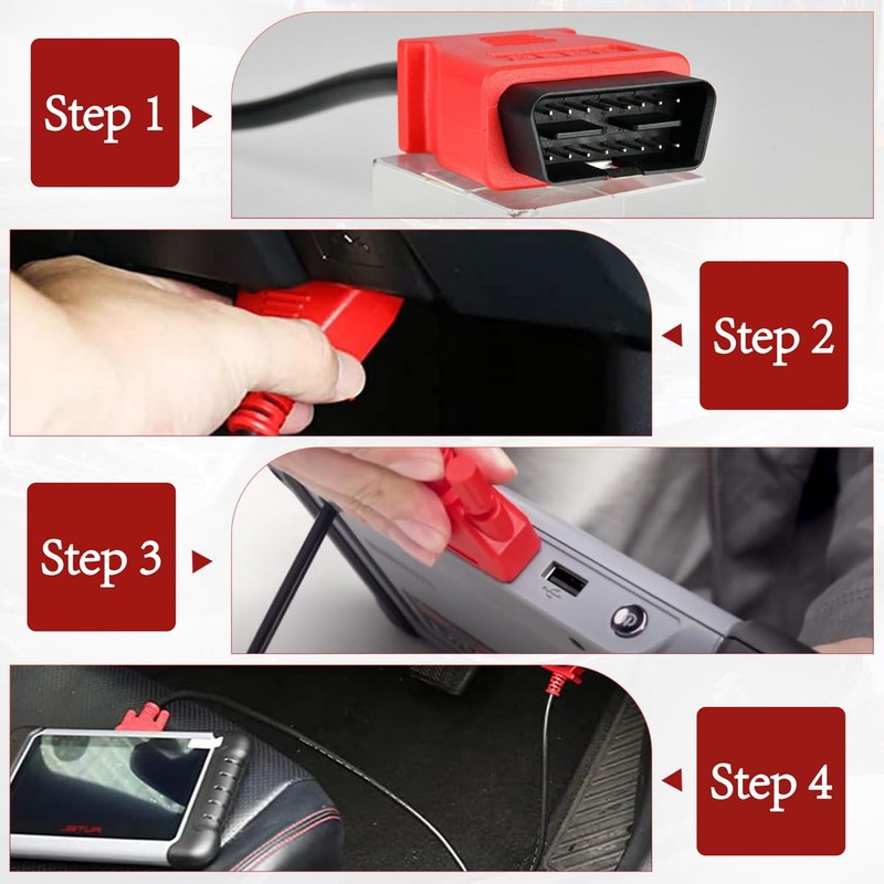 Goliton Solutions OBD-II OBD2 DA-4 DA4 Cable Fits Snap-on Solus