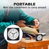 Travel Alarm Clock,Silent Non-Ticking Analog Clock with Snooze & Nightlight