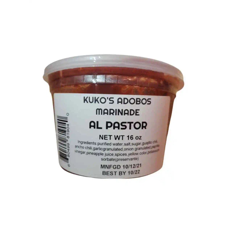Kukos adobos ALPASTOR chili paste Adobo 16oz marinade sauce tacos