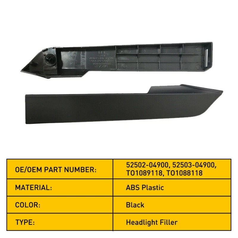 LIANGREN Set For Toyota Tacoma 2012-2015 Front Grille Headlight Filler