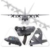 HANGOU 1/200 AC-130 Fighter Attack Plane Metal Fighter Military Model
