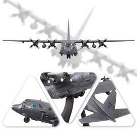 HANGOU 1/200 AC-130 Fighter Attack Plane Metal Fighter Military Model Fairchild Republic Diecast Plane Model for Commemorate Collection or Gift