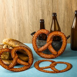 36 Pcs Pretzel Cutouts Oktoberfest Party Decor German, 4.5",6",8.3"