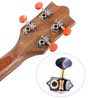 Ogdni 2R2L Black-Plated Tuning Peg Machine Head Tuners For 4