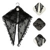 Zcbzbn Openwork Lace Fringe Triangular Scarf, Lace, Veil, Classic, Breathable,