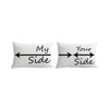 The Purple Tree Couple Pillow Cover (2 Pieces) - White