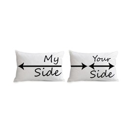 The Purple Tree Couple Pillow Cover (2 Pieces) - White