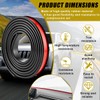 Rubber Seal Strip for Car Front Windshield, 1.7M/ 5.6Ft Cuttable