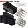 Molex Micro-Fit 3.0 dual row (4 Circuits) Male & Female