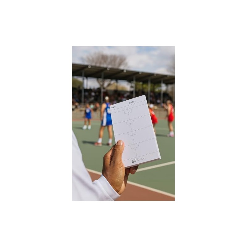 NUJULA Netball Quarters Scorecards – 1 Pack, 50 Games, 50