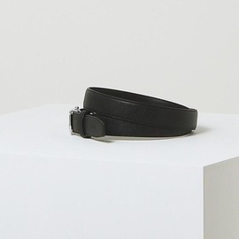 Hazzys (대구신세계)블랙 레터링 로고 가죽벨트 HJBE5E161BK (Daegu Shinsegae) Black Lettering Logo Leather Belt HJBE5E161BK