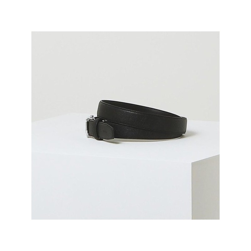 Hazzys (대구신세계)블랙 레터링 로고 가죽벨트 HJBE5E161BK (Daegu Shinsegae) Black Lettering