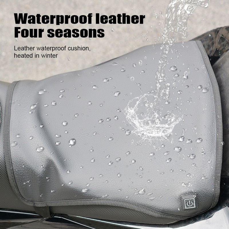 Motorcycle Heated Seat Cushion Electric Heated Seat Pad 3-Speed Adjustable