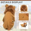 Lion Dog Costume for Halloween Dress-Up – Soft Fleece Hooded
