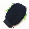 FRCOLOR Bath Exfoliating Scrub Gloves for Dead Skin Removal Black