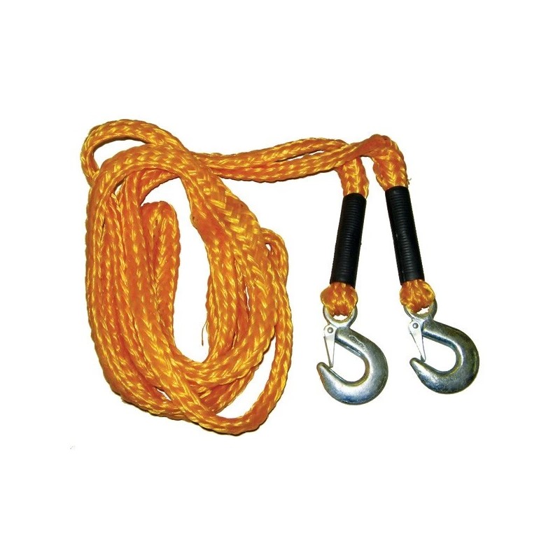 Valley 1" x 20' Tow Rope with Forged Hook Braided