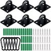 Shimeyao Stainless Steel Ceiling Hooks, 6 Sets Heavy Duty Eye