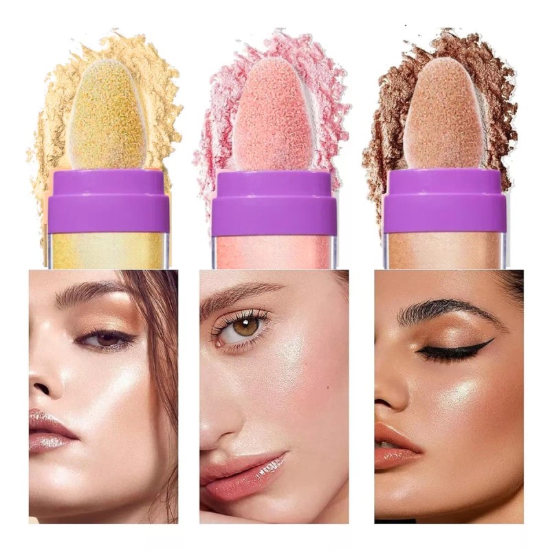Universo en Linea Iluminador Glitter Rostro Maquillaje Contorno Highlight F