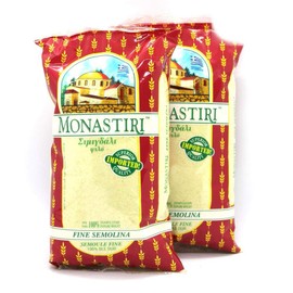 Monastiri Fine Semolina, Imported from Greece, 2-pack (2 x 500 grams)