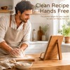 Cookbook Stand Holder for Kitchen Counter Decor - Wooden Recipe