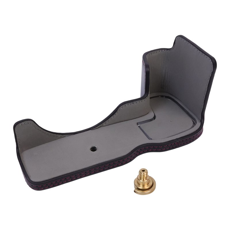 Rieibi R8 Half Case, Handmade PU Leather Half Camera Case