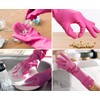 Myungjin Reusable Waterproof Household Dishwashing Non-Slip Cleaning Rubber Gloves with