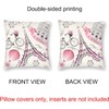 Duduho Paris Eiffel Tower Throw Pillow Cover Set of 2