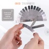Rustark 2 Pack Stainless Steel Feeler Gauge Set Standard SAE