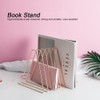 Innovative Desktop Flexible Folding Metal Bookend Book Stand Holder Organizer