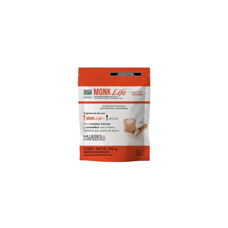 Stevia, Stevia Super Life Monk Life 250g, 250 gramos