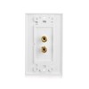 jingfei 3X 2 Posts Speaker Wall Plate Home Theater Wall