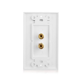 jingfei 3X 2 Posts Speaker Wall Plate Home Theater Wall Plate Audio Panel for 1 Speakers