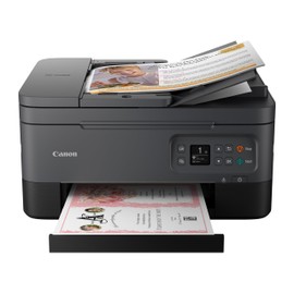 Canon PIXMA TR7020a All-in-One Wireless Color Inkjet Printer, with Duplex Printing, Mobile Printing, and Auto Document Feeder, Black, Works with Alexa