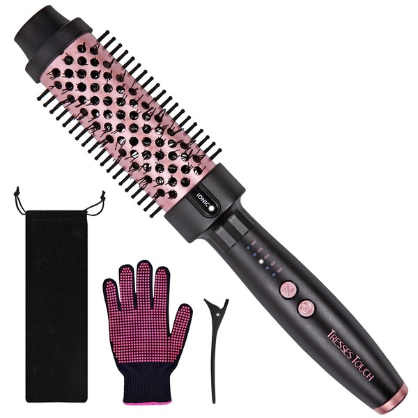 Tresses Touch Thermal Brush, Curling Iron 1.5 Inch Thermal Round