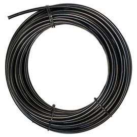 Flo Supply 6AN Black PVC Covered Stainless Steel Braided Hose - PTFE Liner - 15ft.
