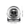 vinsiora Skull Magnetic Clips for Fridge, Set of 8 Metal