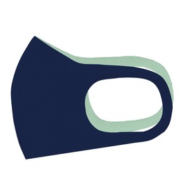 IKplus MA-99 Double-Sided Mesh Mask, Made in Japan, Lightweight, Thin, Cool, Cool to Touch, UV Protection, Absorbent, Quick Drying, Navy M