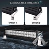 Audak LED Light Bar Side Mounting Brackets Kit Universal Stainless